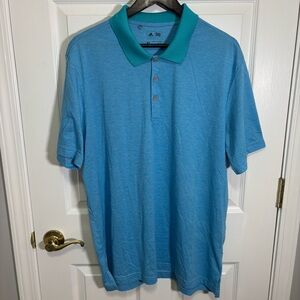 Adidas Blue Polo Shirt Classic Design